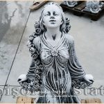 Statuetă zeiţa Flora, gri patinat, model S5.