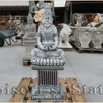 Statuetă Buddha Kwan Yin, gri antichizat, model S8 (2).