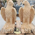 Set 2 vulturi, acvile, șoimi, uliu, galben antichizat, model S82.