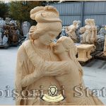 Statuetă Romeo și Julieta, galben patinat, model S55.