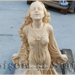 Statuetă zeiţa Flora, galben patinat, model S5.