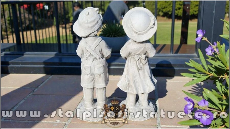 Statuete hrănitoare de păsări, gri antichizat, model S111. (5)