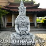 Statuetă Buddha Kwan Yin, gri antichizat, model S8.