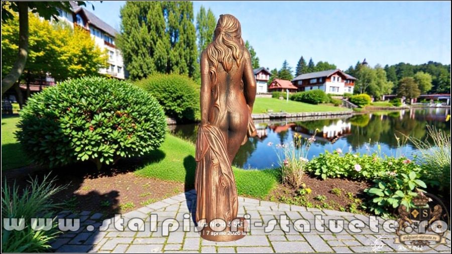 Statuetă domnița erotică, arămiu patinat, model S30. (6)