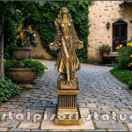 Statuetă zeiţa Flora, auriu patinat, model S5.