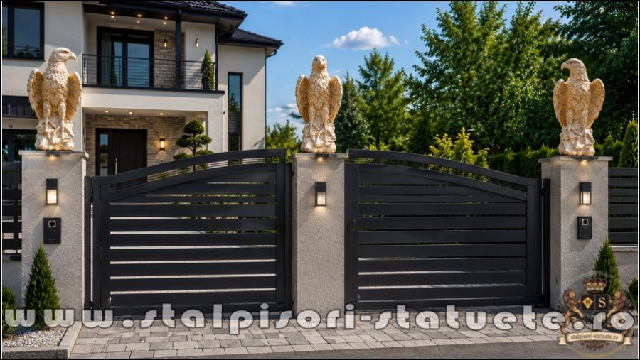 Set 3 vulturi, acvile, șoimi, uliu, galben antichizat, model S82. (5)