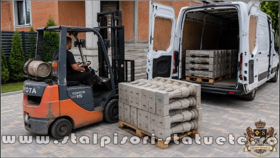 Stâlpișori, baluștri, popici, mosoare, din beton, model B12. (6)