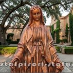 Statuetă fecioara Maria, arămiu antichizat, model S97.