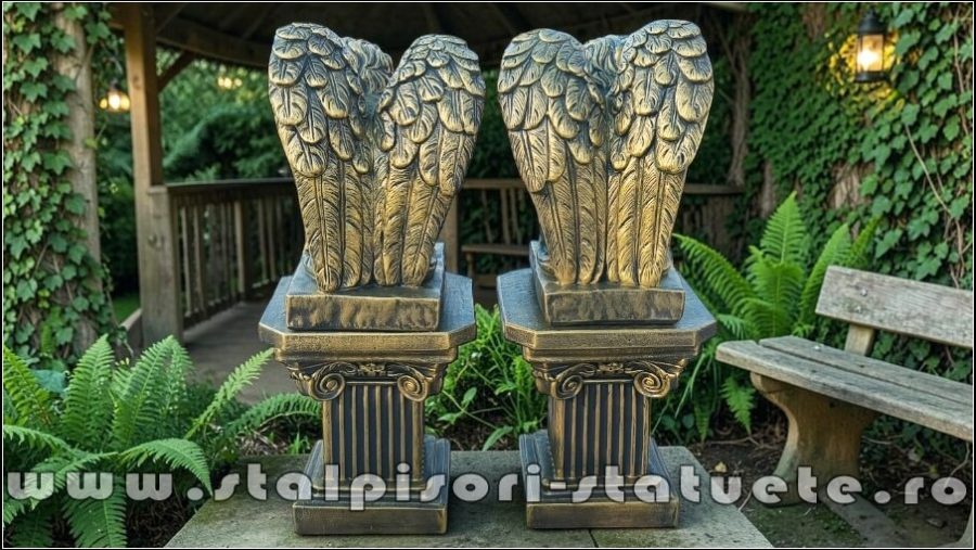Set îngerași adormiți, auriu antichizat, model S76-S64. (5)