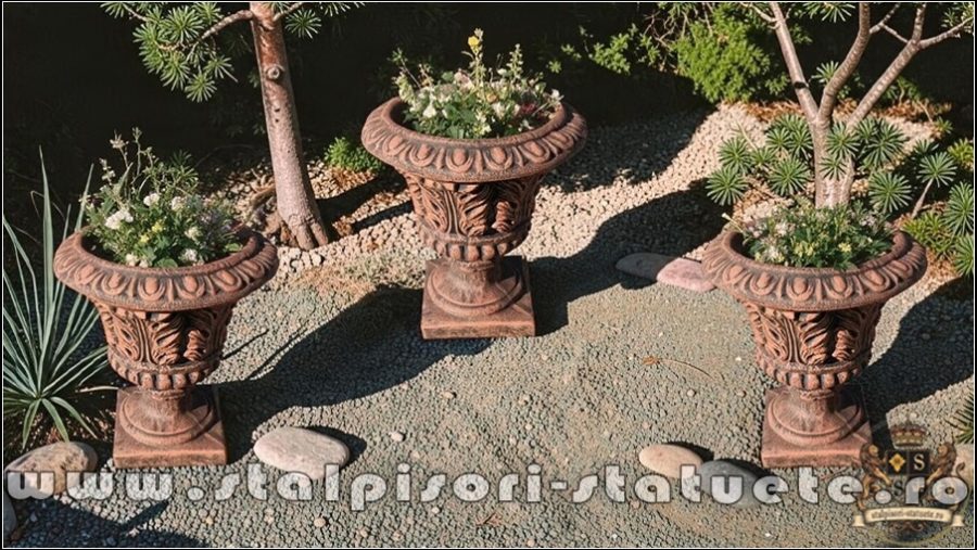 Vază vița-de-vie, terracotta patinat, model V3. (4)