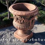 Vază flori vița-de-vie, terracotta patinat, model V4.