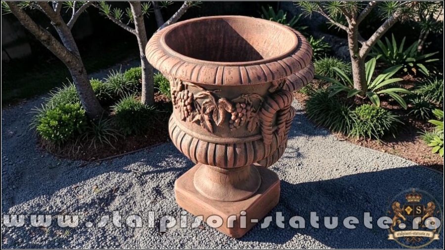 Vază vița-de-vie, terracotta patinat, model V4. (1)