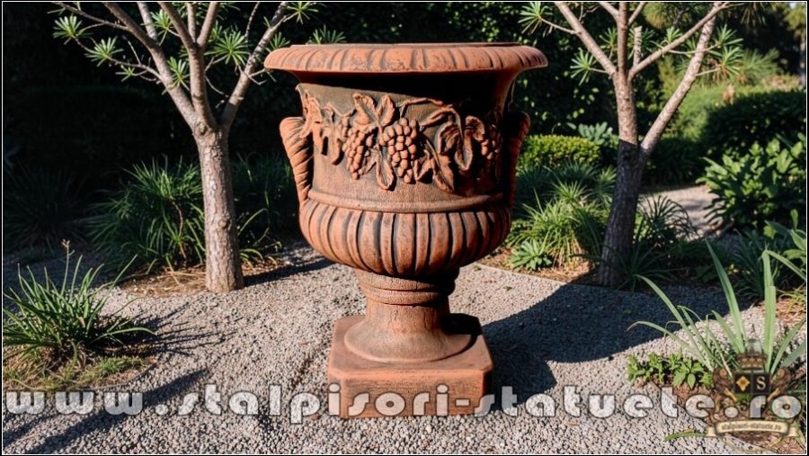 Vază vița-de-vie, terracotta patinat, model V4. (2)