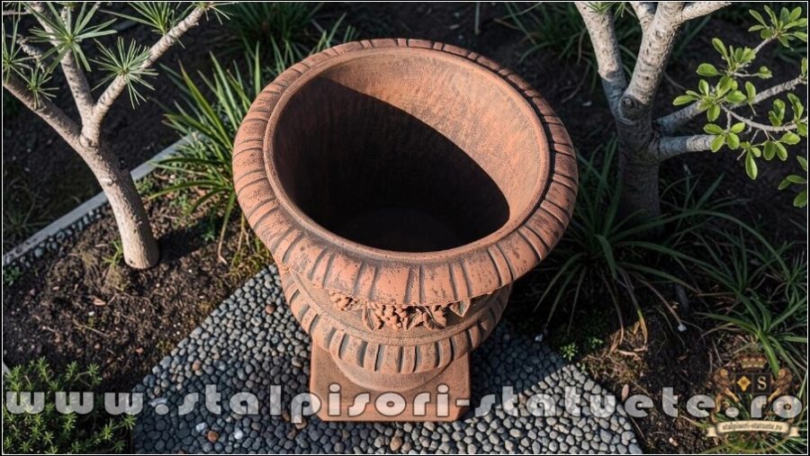 Vază vița-de-vie, terracotta patinat, model V4. (3)