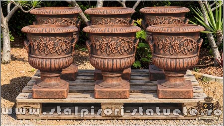 Vază vița-de-vie, terracotta patinat, model V4. (4)