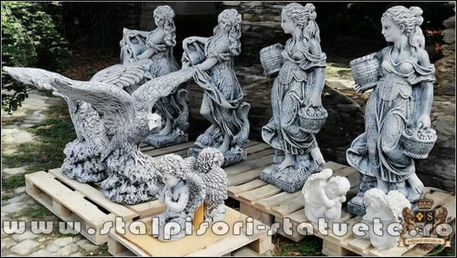 statuete vulturi mari porți (3)